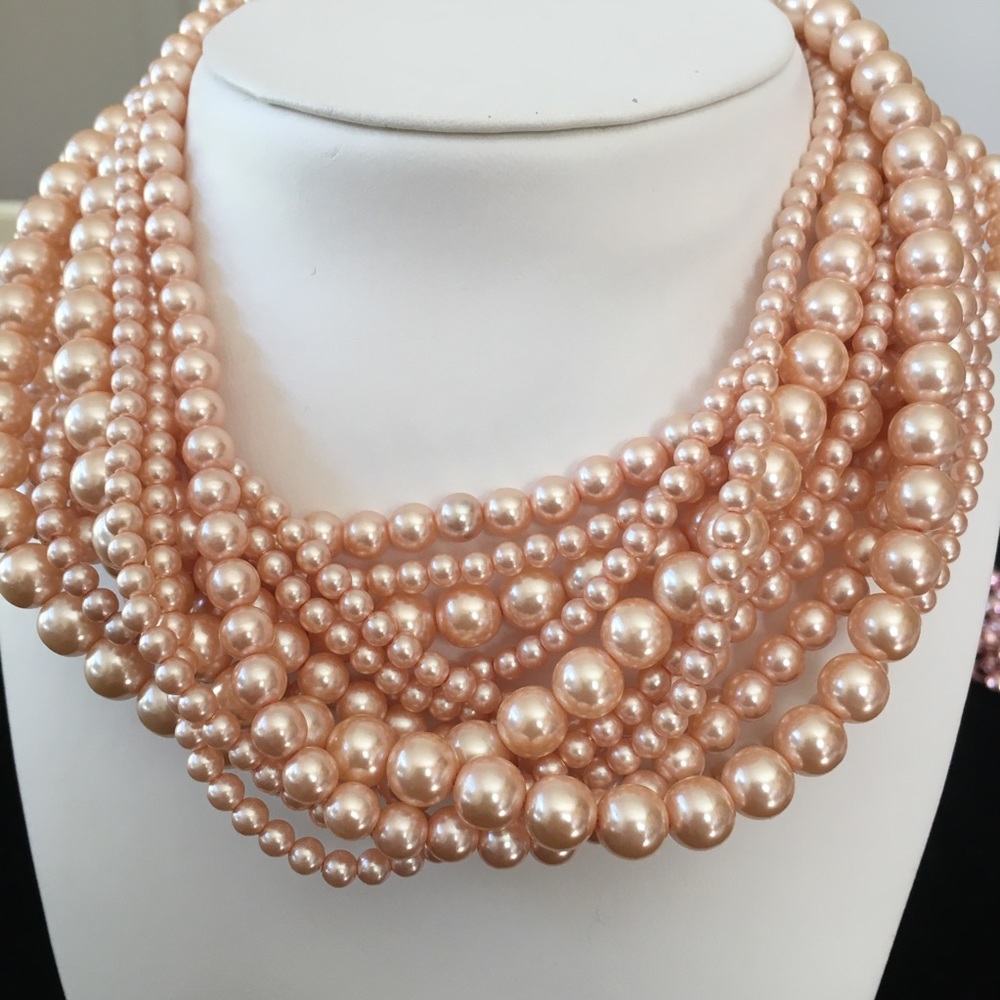12 Strand Carolee pearl necklace
